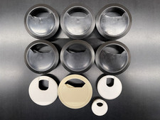 10-Assortment Desk Cable/Wire Plastic Cord Grommets. Sizes  Colors Vary.