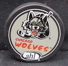CHICAGO WOLVES American Hockey League  AHL Official Puck — photo 1