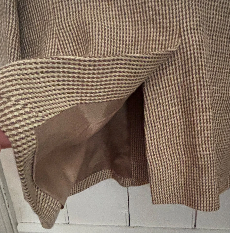 Chaqueta Lauren Ralph Lauren Lino Exterior Avena/Marrón Estilo Ecuestre USA4 UK 8 Foto 4 de 4