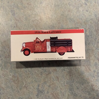 1939 Ward LaFrance 1999 The Reader's Digest Association Collectible Fire Truck