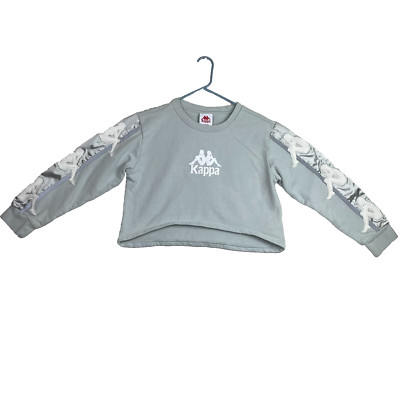 Kappa Crop Top Women's Size Medium Long Sleeve Jumper Crewneck