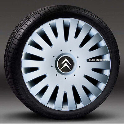 2008-2017 4x15" wheel trims to fit Citroen Berlingo MK2 Silver