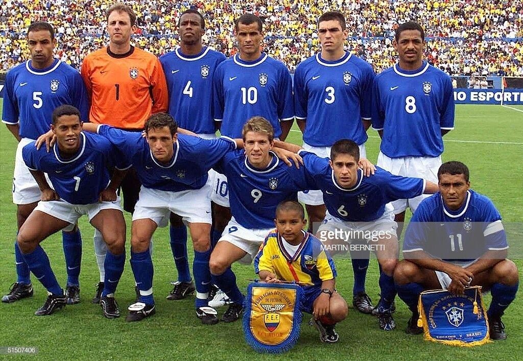 Brazil National Team Authentic Nike Jersey Size XLarge 2000-2001