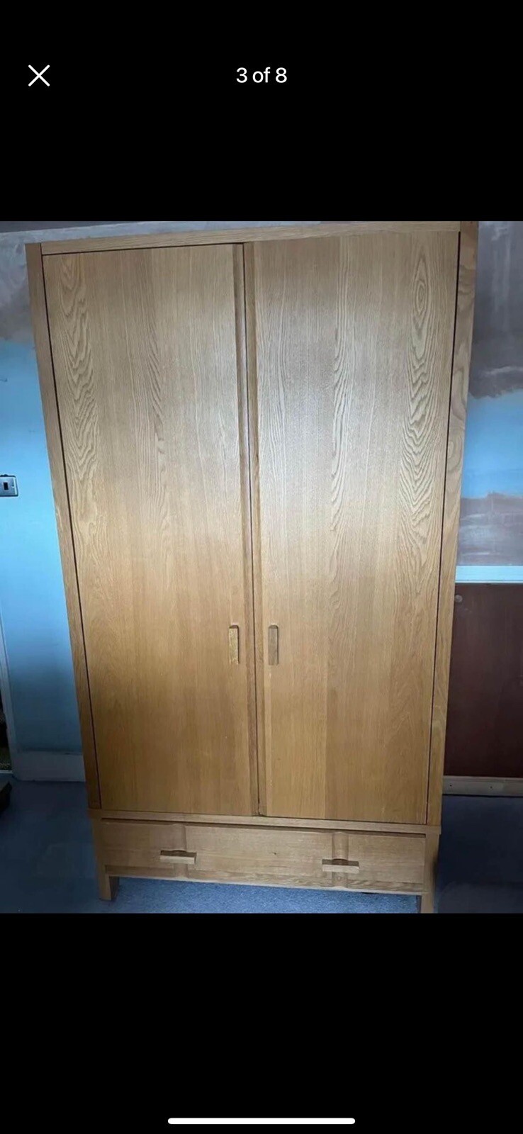 John Lewis Monterey Double Wardrobe with 2 Drawers, Oak eBay