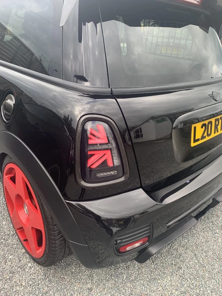 Fits MINI LED Tail Light Cooper Hatch R56 R57 R58 R59 Union Jack 07-13 Smoked - Image 4 of 4