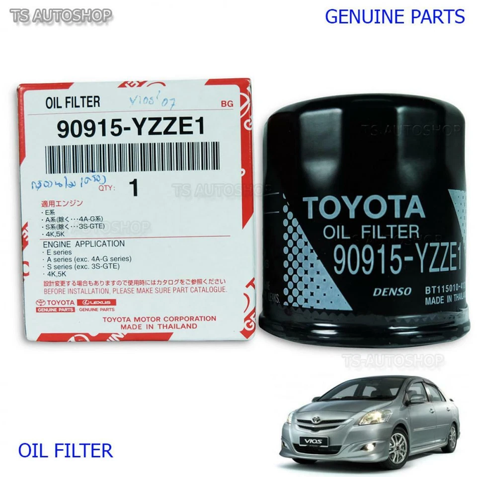 Oil Filter 90915-YZZE1 Fits Toyota Belta Vios Yaris 4Dr 2007 2011 2013 Foto 4 de 4