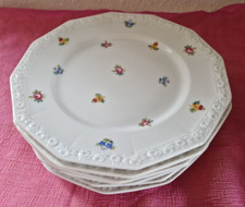 Rosenthal Selb Maria Streublümchen 6 Kuchenteller D 19,8 cm über Eck 20,3 cm