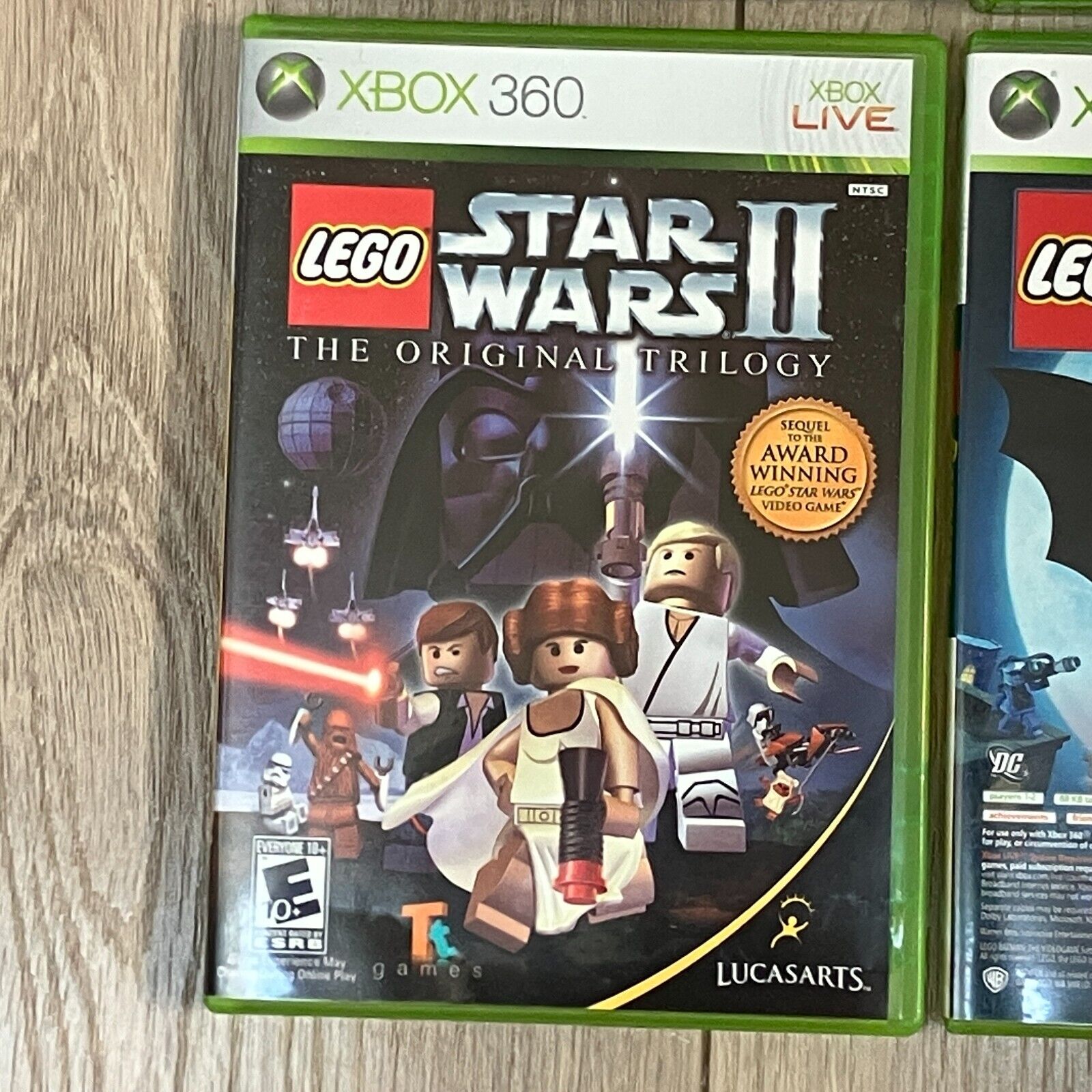 5pc Xbox 360 Video Game Lot - Bejeweled Lego Batman Pure Star Wars Sonic