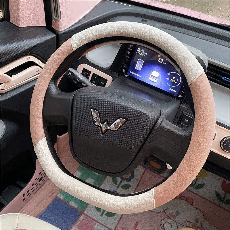 Sanrios Cinnamoroll Mymelody kawaii Cartoon 37-38cm Anime Plush Car  Steering Wheel Cover non-slip Steering Wheel Protector