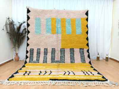 Area Handmade rug, Morrocan rug, Beniourain rug for living room