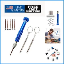 Royal Blue 5-in-1 Screwdriver Set & 3-in-1 Keychain Tool – Precision Repairs