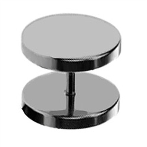 Фальшивая пробка Fakeplug Tunnel Пирсинг Эдельшталя от Hrstecker Ohrring Schwarz Silber 1790₽