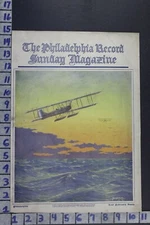 1917 BURNELL POOLE AVIATION AIRPLANE MILITARY NAVAL ORIGINAL COVER ART COV098