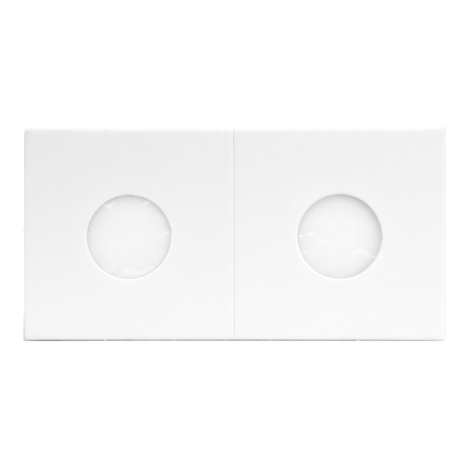 50 Pezzi Nuovo Cartone Bianco 2x2 Portamonete In Mylar Con Scatola Portaoggetti Portamonete In Cartone Custodia 17,5-40 Mm - Foto 11