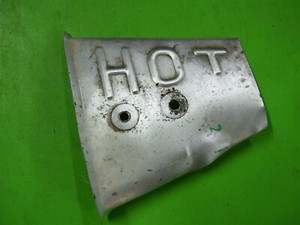 Polaris RZR 800 exhaust manifold Heat Shield Hot