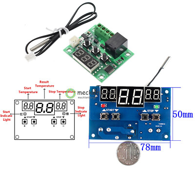 DC 12V Red LED Digital Thermostat Temperature Controller -9-110°C W1209/W1401
