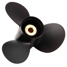11.4 x 12P Aluminum Propeller Fits Mercury 2 Stroke 13 Spline 45 1986-1989