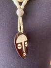 Very Cooll Brown/ White  African Tribal Mask Necklaces  from Film Collection — photo 3