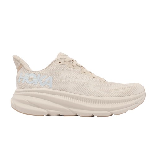 HOKA ONE ONE NEW WOMEN'S CLIFTON 9 Eggnog Beige Ivory Road Running