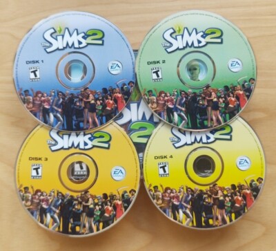 The Sims 2 (EA Games, PC 4-Disc CD-ROM, 2004, Jewel Case) w/ CD Key