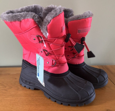 NEU Mountain Warehouse Kinder / Damen Schneestiefel Whistler Pink Fuchsia UK 3 EU 35