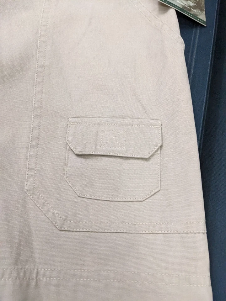 Pantalones Cortos de Carga Chinos Años 90 De Colección Caqui Para Mujer 6 Woolrich Aire Libre Gorpcore Mamá Cortos Foto 4 de 4