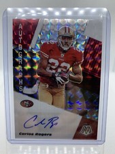 CARLOS ROGERS 2020 PANINI MOSAIC PRIZM AUTO AUTOGRAPH SP SAN FRANCISCO 49ERS