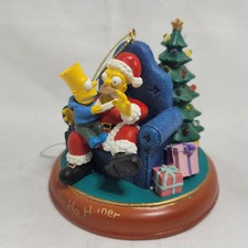 Simpsons Bradford Exchange Ho Ho Homer Christmas Ornament