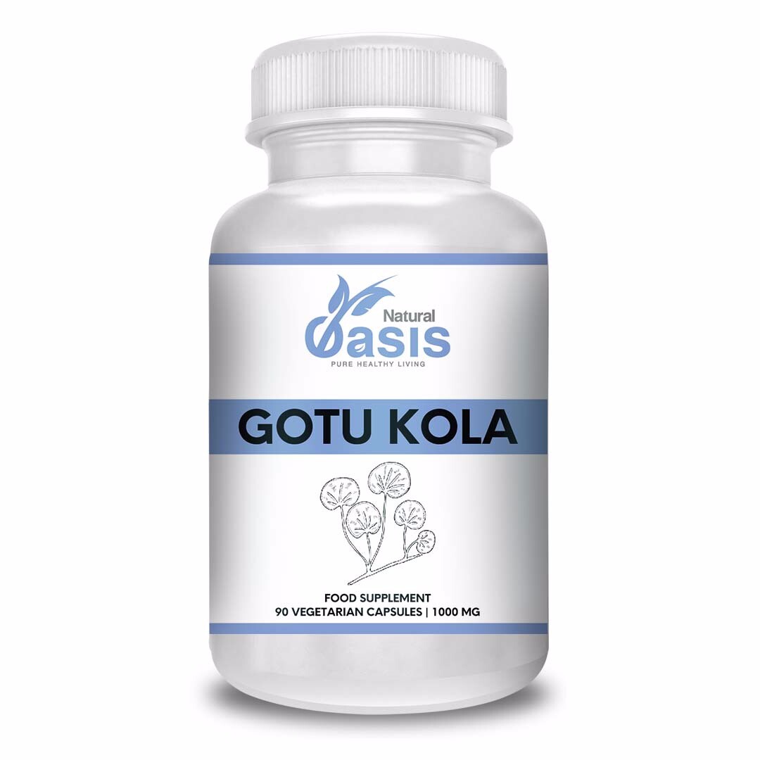 Gotu Kola Capsules 1000mg 90 Veg Caps Centella asiatica Ayurvedic Supplement UK