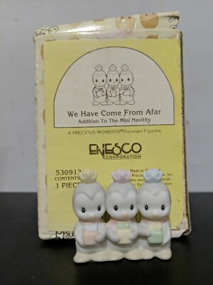 Precious Moments ''We Have Come From Afar'' 1995 Three Wise Men Porcelain Figurine