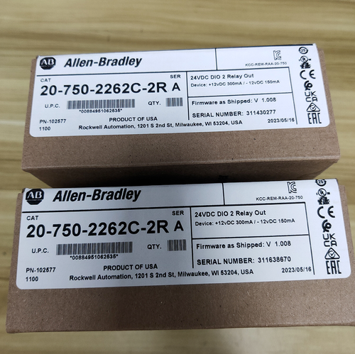 New Allen-Bradley 20-750-2262C-2R SER A PowerFlex 750 24V DC IO Option ...