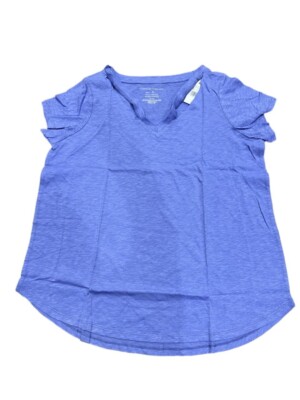 Grayson Threads V Neck Ladies Tee XL Purple