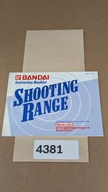 Shooting Range - Nintendo NES- Manual Only **NO GAME!