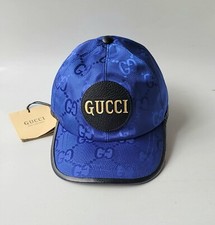 Gucci Blue Black Hat Baseball Cap S 57cm Off The Grid Unisex GG Logo Jeremy $680