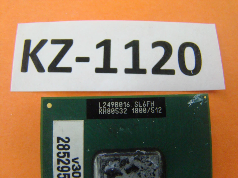 Intel Mobile Pentium 4-M 1.8 GHZ SL6FH Processor CPU #Kz-1120 - Image 2 of 2