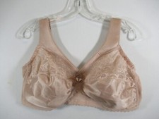 Glamorise Magic Lift Original Bra 46DD Beige Full Figure Wireless Unlined 1000