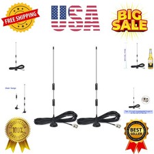 20-1300MHz Police Scanner Antenna HF VHF UHF Ham Radio BNC Male Antenna Magne...