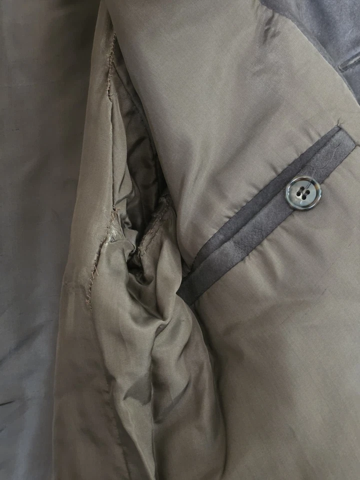 Vintage Windsor Suede Leather Coat Men’s M Unisex 1970s Belted Long Brown - Image 4 of 4