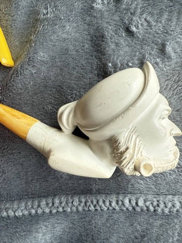 Vintage Meerschaum Pirate Sultan Turkish Pipe Unused And Rare ( REPAIRED) - Picture 3 of 8