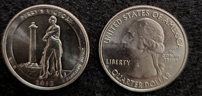 2013 D Perry's Victory Park Quarter. ATB Series Uncirculated From US Mint Bag