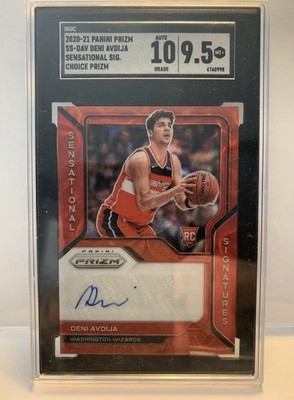 2020-21 Panini Choice Prizm Deni Avdija Wizards RC Rookie SP SGC 