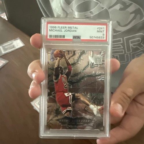 Fleer 1996-1997 Metal Michael Jordan Psa 9 Mint Grade