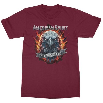 American Spirit 250 Years Strong - Eagle 4th of July Unisex T-Shirt