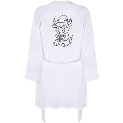 Kleiner Morgenmantel/Kleid ''Festive Highland Cow'' für Erwachsene (RO00122273)