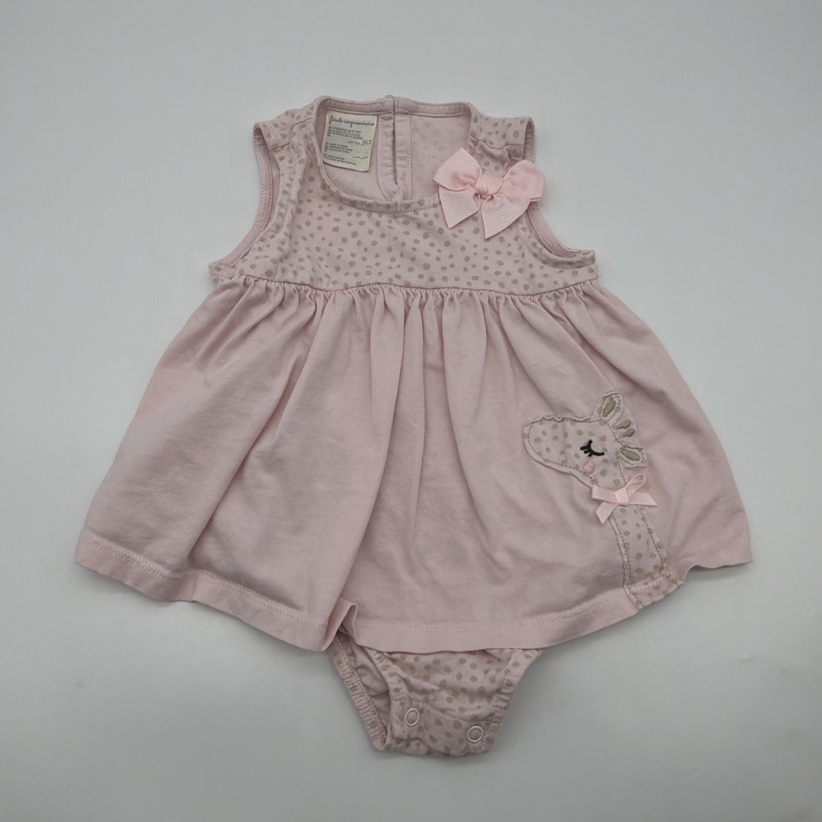 First Impressions One Piece Toddler Girls Size 18M Pink .#43878