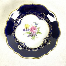 Teller  Lindner Porzellan Echt Kobalt West Germany Ø ca. 11 cm Schälchen