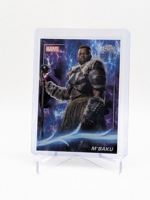 2025 Topps Chrome Marvel Studios M'BAKU #83 Agatha Lava Refractor 002/150 BC0124