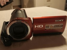 Sony Handycam HDR-CX120 Camcorder in roter Fa...