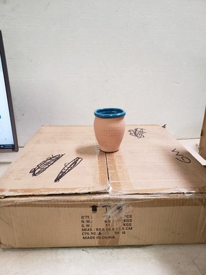 x21 Olmeca Altos 100% Agave Tequila Terra Cotta Pottery Cantaritos Cup Mug 4.5''