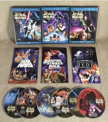 Star Wars Limited Edition Original Theatrical Unaltered Trilogy DVD 6 DISC SET